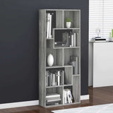 Vidaxl boekenkast 67x24x161 cm bewerkt hout grijs sonoma eikenkleurig