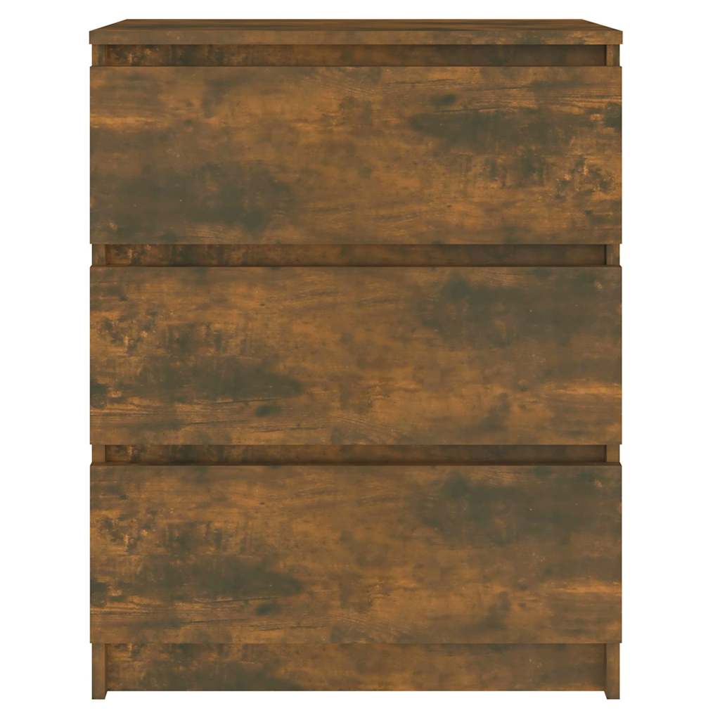 Vidaxl dressoir 60x35x76 cm bewerkt hout gerookt eikenkleurig