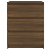 Vidaxl dressoir 60x35x76 cm bewerkt hout bruin eikenkleur