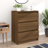 Vidaxl dressoir 60x35x76 cm bewerkt hout bruin eikenkleur