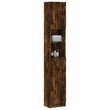 Vidaxl badkamerkast 32x25,5x190 cm bewerkt hout gerookt eikenkleurig