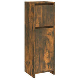 Vidaxl badkamerkast 30x30x95 cm bewerkt hout gerookt eikenkleurig