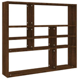 Vidaxl wandschap 90x16x78 cm bewerkt hout bruin eikenkleur