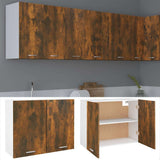 Vidaxl bovenkast lyon 80x31x60 cm bewerkt hout gerookt eikenkleurig