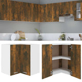 Vidaxl hanghoekkast lyon 57x57x60 cm bewerkt hout gerookt eikenkleurig