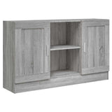 Vidaxl dressoir 120x30,5x70 cm bewerkt hout grijs sonoma eikenkleurig