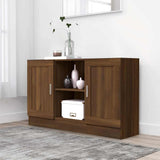 Vidaxl dressoir 120x30,5x70 cm bewerkt hout bruin eikenkleur