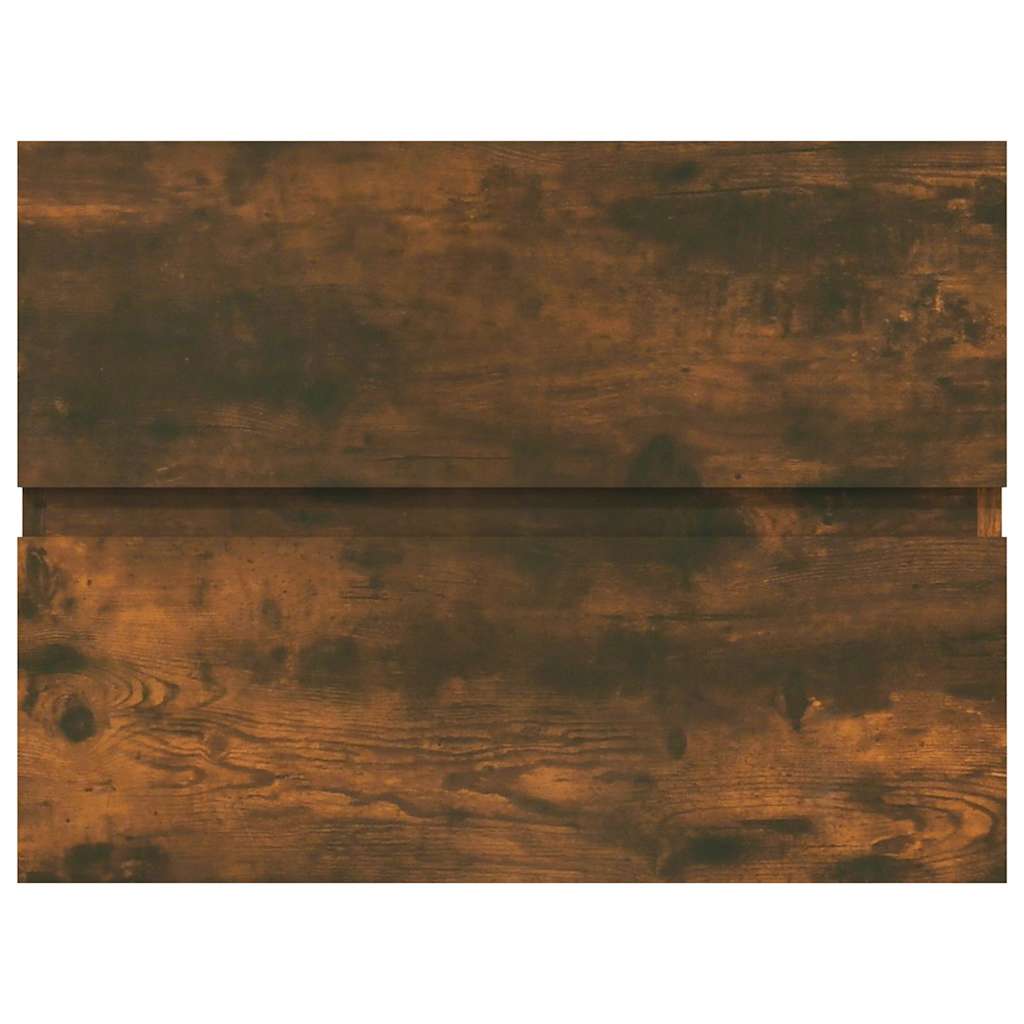 Vidaxl wastafelkast 60x38,5x45 cm bewerkt hout gerookt eikenkleurig