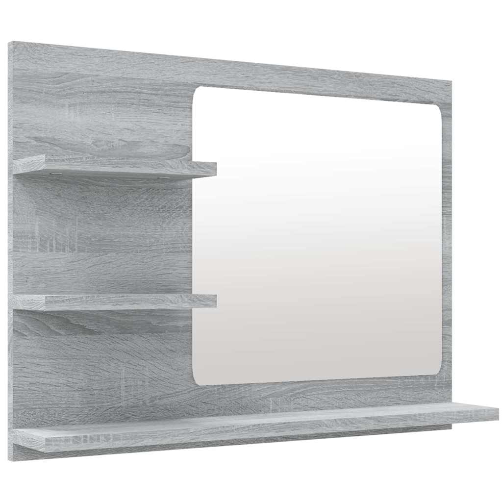 Vidaxl badkamerspiegel 60x10,5x45 cm bewerkt hout grijs sonoma eiken