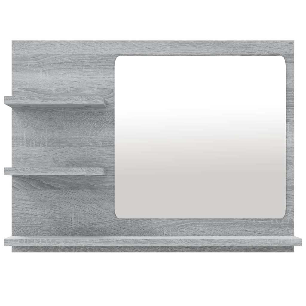 Vidaxl badkamerspiegel 60x10,5x45 cm bewerkt hout grijs sonoma eiken