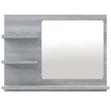 Vidaxl badkamerspiegel 60x10,5x45 cm bewerkt hout grijs sonoma eiken