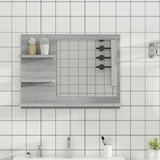 Vidaxl badkamerspiegel 60x10,5x45 cm bewerkt hout grijs sonoma eiken