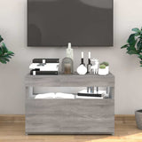 Vidaxl tv-meubel met led-verlichting 60x35x40 cm grijs sonoma eiken