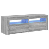 Vidaxl tv-meubel met led-verlichting 120x35x40 cm grijs sonoma eiken