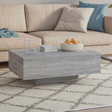 Vidaxl salontafel 85x55x31 cm bewerkt hout grijs sonoma eikenkleurig