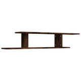 Vidaxl tv-wandschap 125x18x23 cm bewerkt hout gerookt eikenkleurig