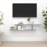 Vidaxl tv-wandschap 125x18x23 cm bewerkt hout grijs sonoma eikenkleur
