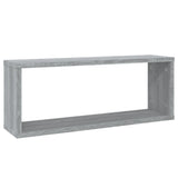 Vidaxl wandschappen kubus 2 st 60x15x23 cm bewerkt hout grijs sonoma