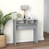 Vidaxl wandtafel 78x30x80 cm bewerkt hout grijs sonoma eikenkleurig