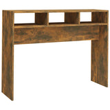 Vidaxl wandtafel 105x30x80 cm bewerkt hout gerookt eikenkleurig
