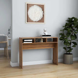 Vidaxl wandtafel 105x30x80 cm bewerkt hout bruin eikenkleur
