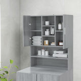 Vidaxl Washing Machine Counboard 70.5x25.5x90 cm Gray Sonoma Oak -Colored