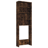 Armoire de machine à laver Vidaxl 64x24x190 cm de couleur de chêne fumé