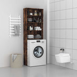 Vidaxx meuble lave-linge 64x24x190 cm chêne fumé