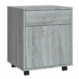 Vidaxl rolkast 45x38x54 cm bewerkt hout grijs sonoma eiken