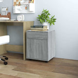 Vidaxl rolkast 45x38x54 cm bewerkt hout grijs sonoma eiken