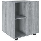 Vidaxl rolkast 60x53x72 cm bewerkt hout grijs sonoma eiken
