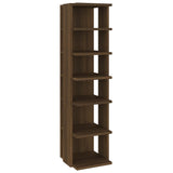 Rack à chaussures Vidaxl 27.5x27x102 cm Couleur de chêne marron en bois transformé
