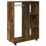 Vidaxl kledingkast 80x40x110 cm bewerkt hout gerookt eikenkleurig