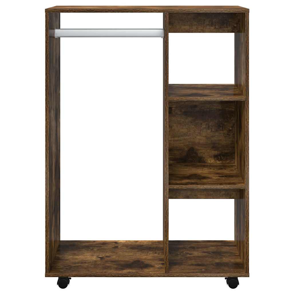 Vidaxl kledingkast 80x40x110 cm bewerkt hout gerookt eikenkleurig