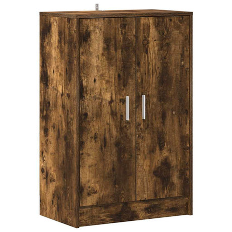 Vidaxx armoire à chaussures 60x35x92 cm bois traité, chêne fumé