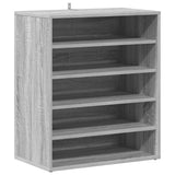 Armoire à chaussures Vidaxl 60x35x70 cm en bois de bois de chêne fumé coloré