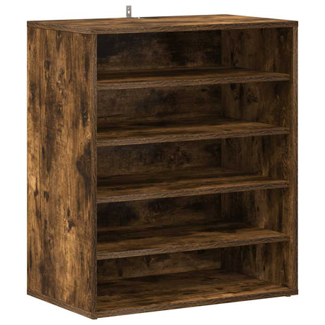 Armoire à chaussures Vidaxl 60x35x70 cm en bois de bois de bois de chêne Gris sonoma