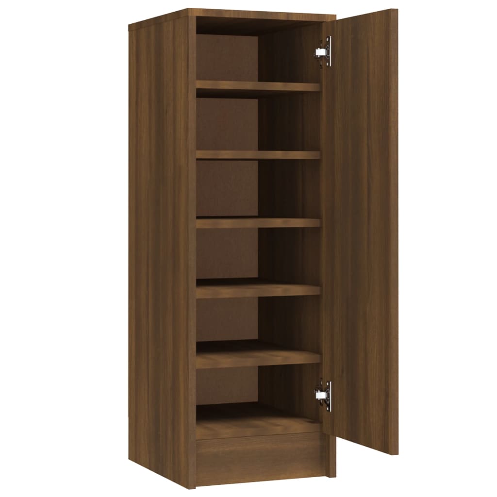 Vidaxl Cabinet da scarpe 32x35x92 cm Colore in rovere marrone trasformata