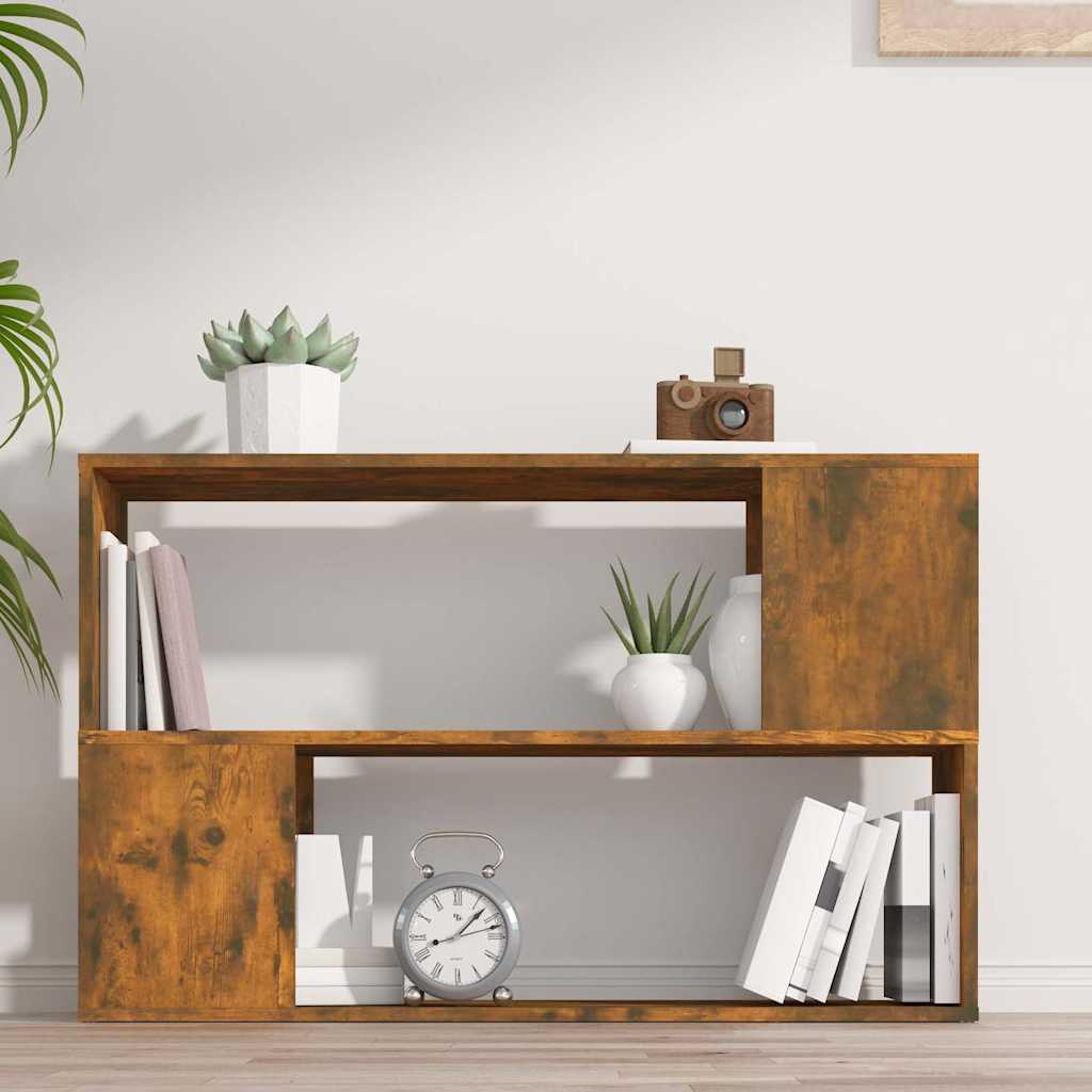 Vidaxl boekenkast 100x24x63 cm bewerkt hout gerookt eikenkleurig