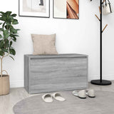Vidaxl halbankje 80x40x45 cm bewerkt hout grijs sonoma eikenkleurig