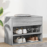 Vidaxl Chaussures Banque 60x30x45 cm en bois de bois de bois de chêne sonoma coloré