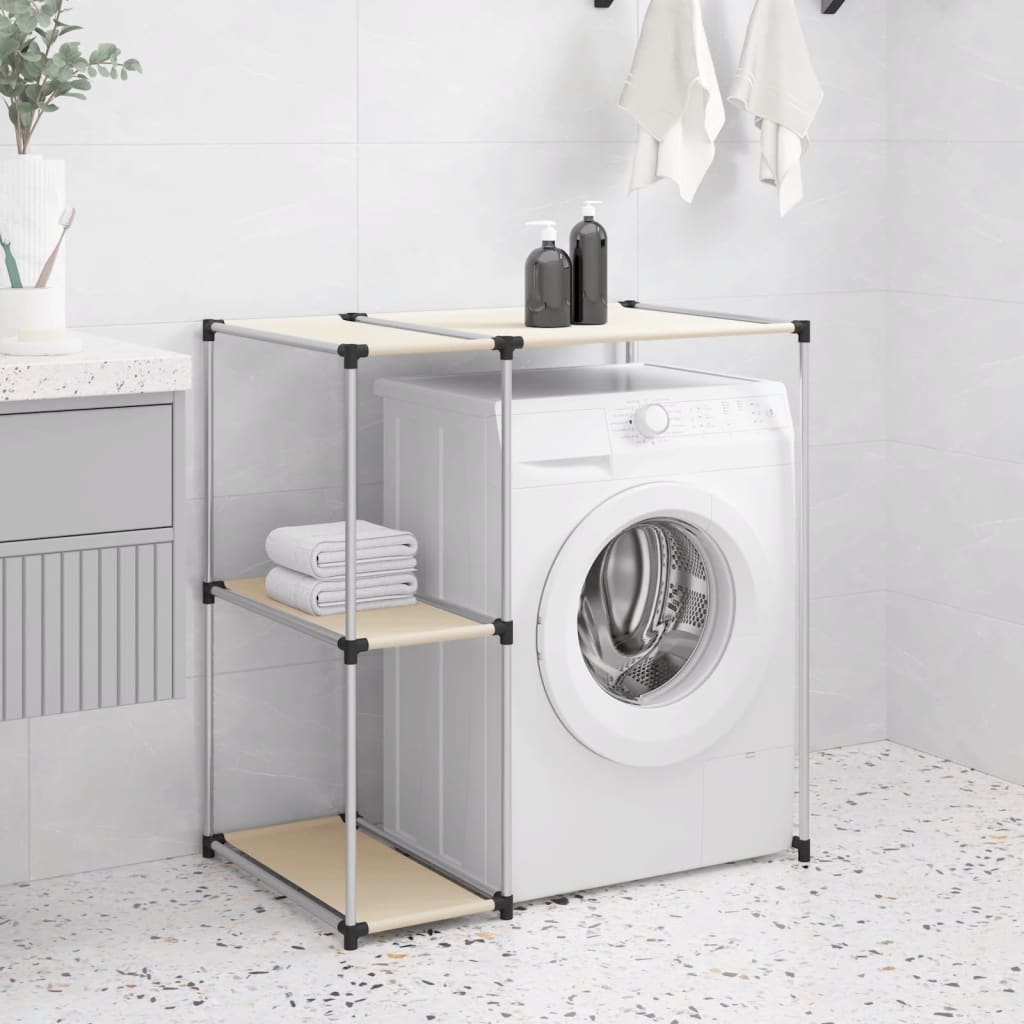 Vidaxl Storage Rack til Boven Washing Machine 87x55x90,5 cm jerncreme -farvet