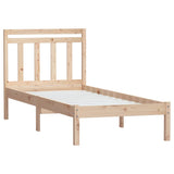 Vidaxl bedframe massief hout 75x190 cm