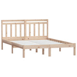 Vidaxl bedframe massief hout 135x190 cm