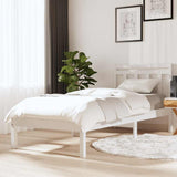 Vidaxl bedframe massief grenenhout wit 100x200 cm