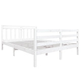 Vidaxl bedframe massief hout wit 135x190 cm