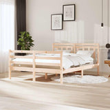 Vidaxl bedframe massief hout 140x200 cm