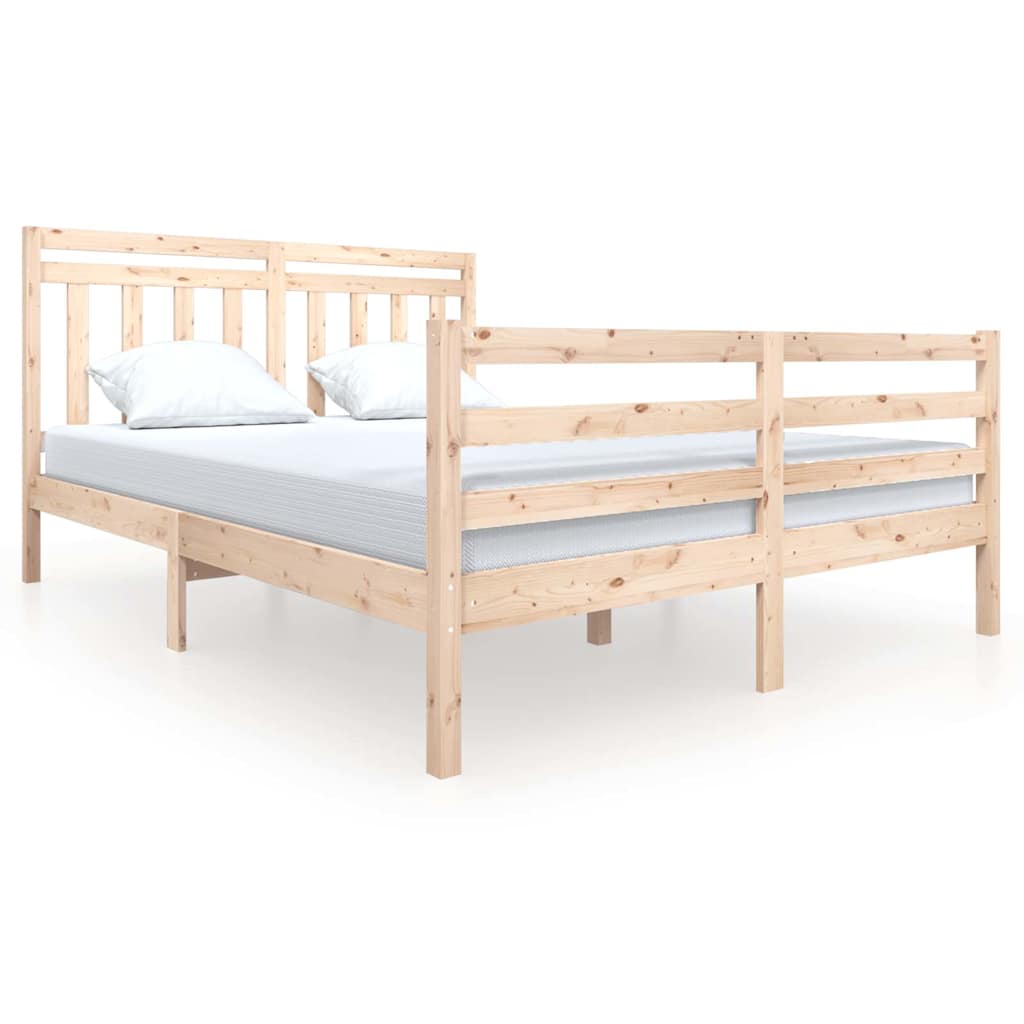 Vidaxl bedframe massief hout 150x200 cm