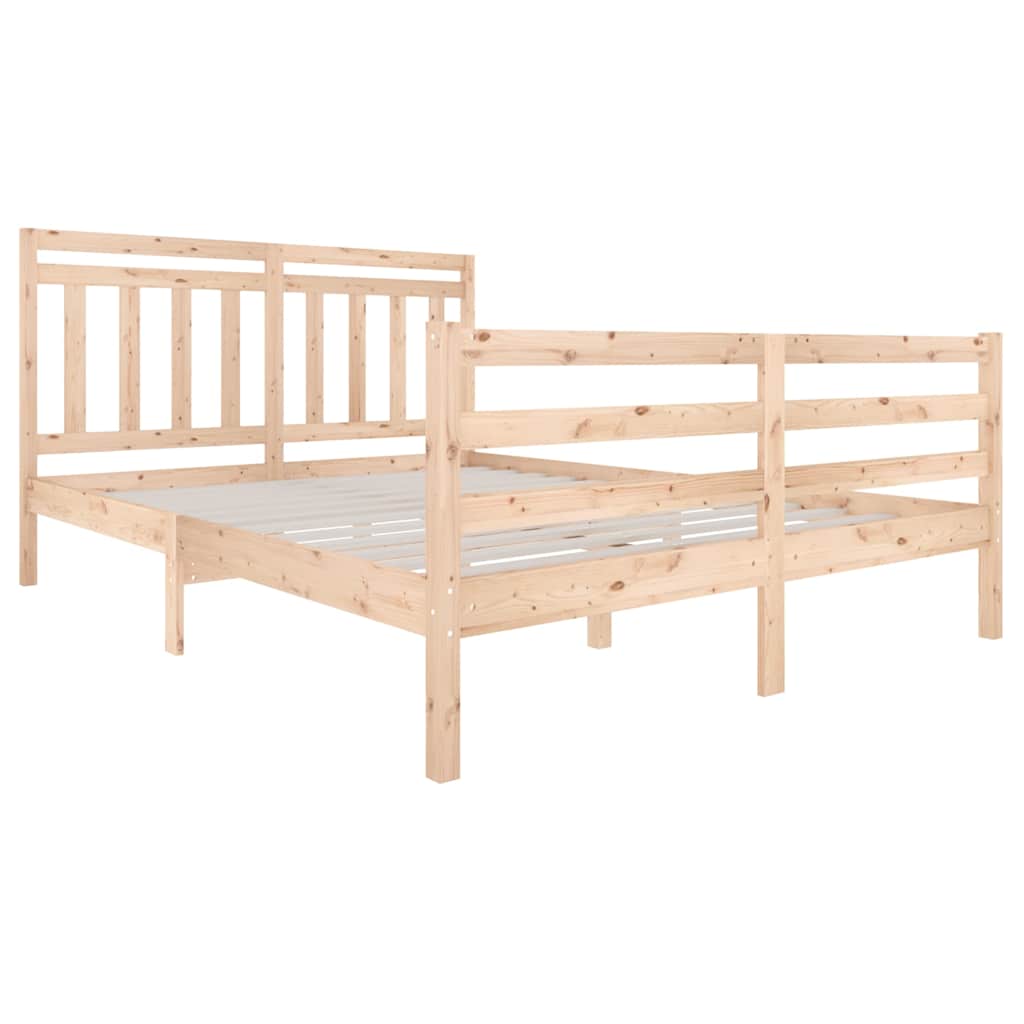 Vidaxl bedframe massief hout 160x200 cm