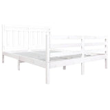 Vidaxl bedframe massief grenenhout wit 160x200 cm